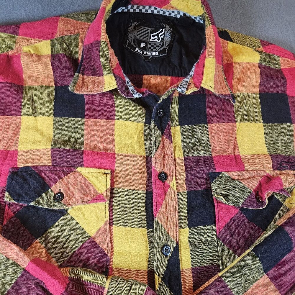 Rare Fox Racing Plaid Shirt